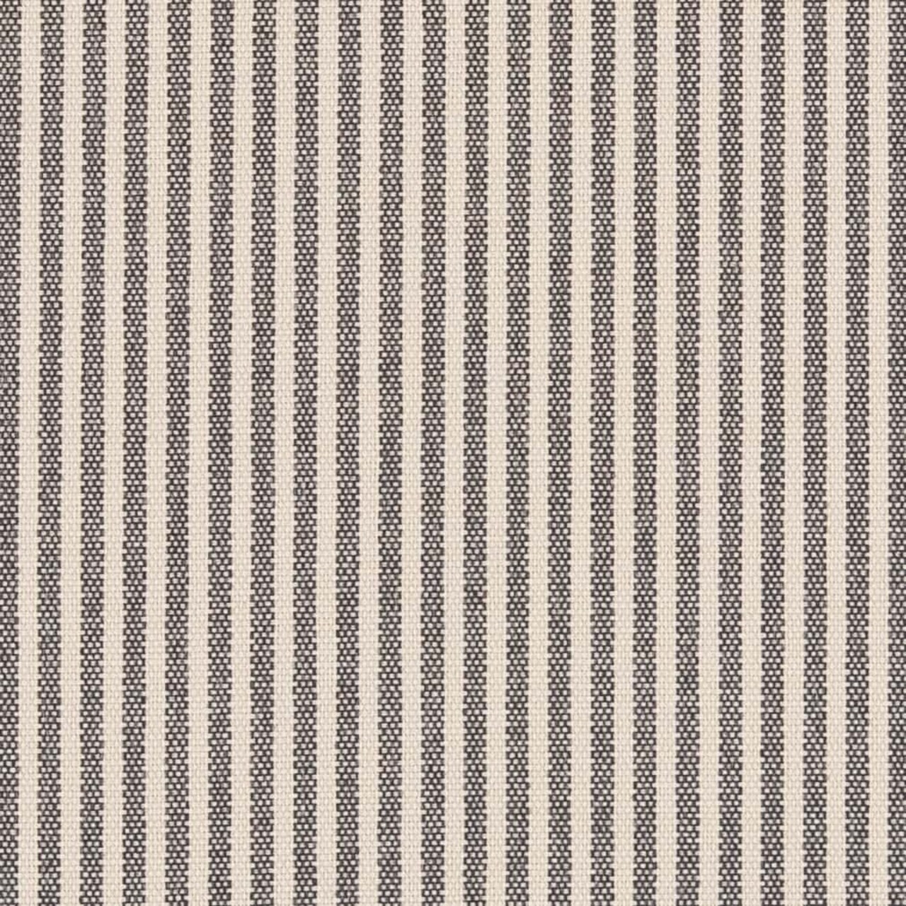 Ticking Coal - Black Small Scale,Stripe Upholstery Fabric 54 Inches"